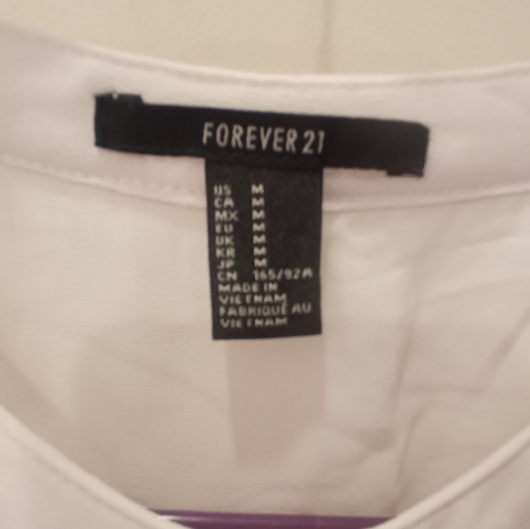 🌼🌹🌻Forever 21 White Sleeveless Top - Picture 3 of 7